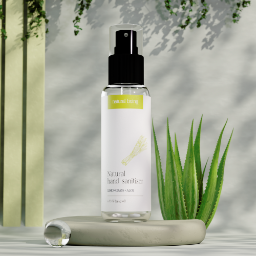 Natural Being Lemongrass Aloe Hand Sanitizer